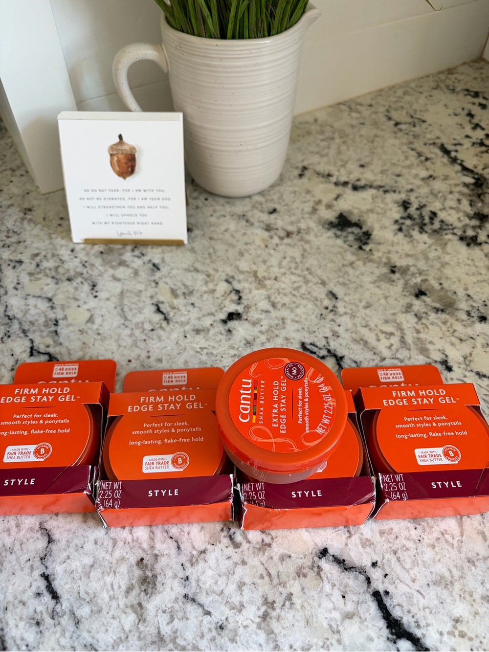 NWT Cantu edge gel - 5 cans